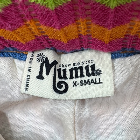 Show Me Your Mumu Susie Flare Leg Pants in Paradise Island Hippie Knit Size XS - Picture 15 of 16